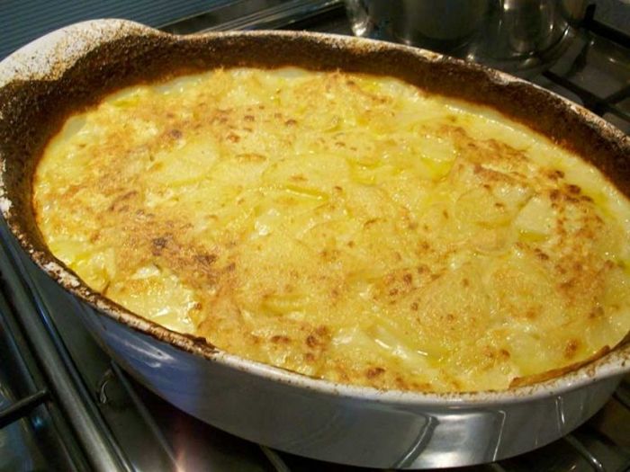 Картофель с молоком