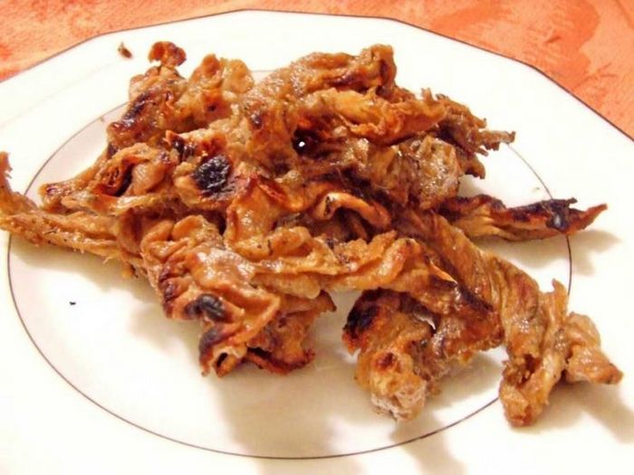 Запеченные в духовке бараньи кишки