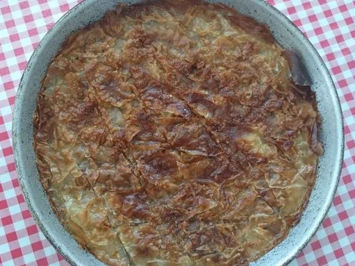 Быстрая пахлава с готовой корочкой и начинкой из грецких орехов