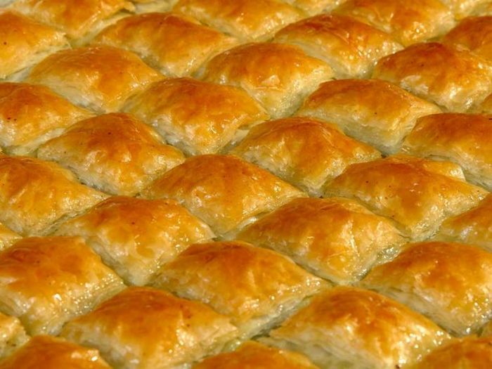 Пахлава с готовыми корочками