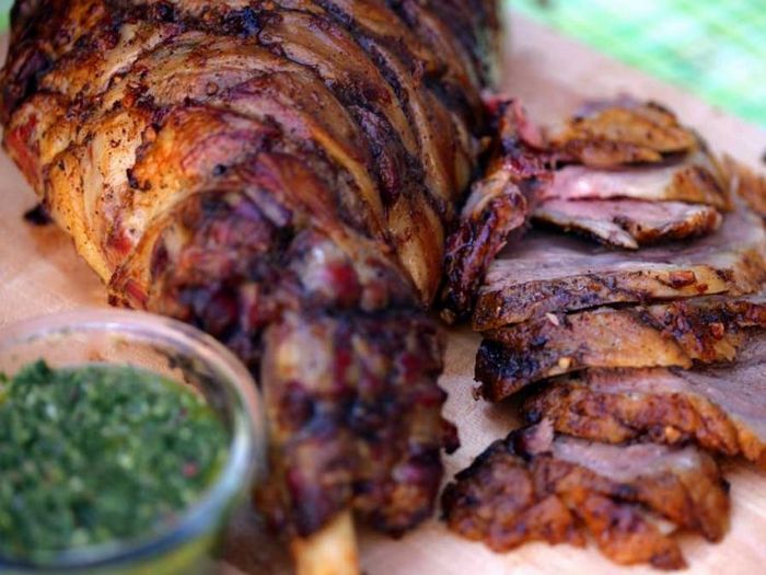 Баранья ножка с йогуртом