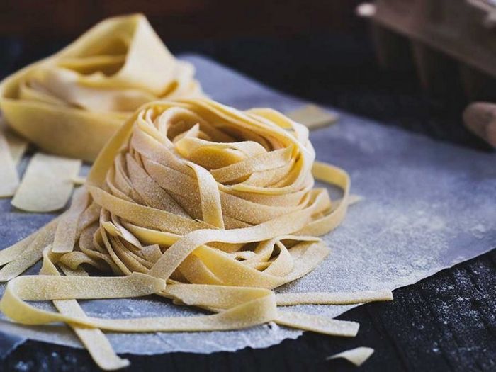 Домашняя лапша на молоке