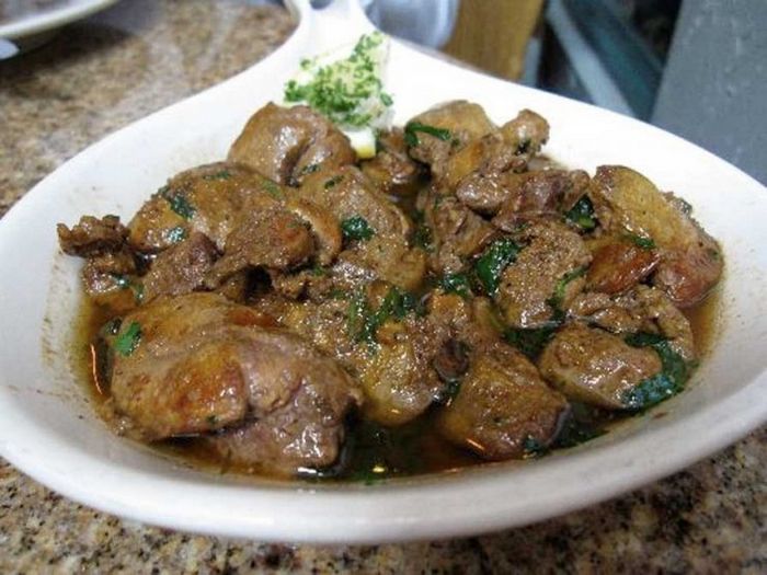 Шашлык из субпродуктов ягненка