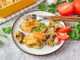 Курица в духовке с шампиньонами