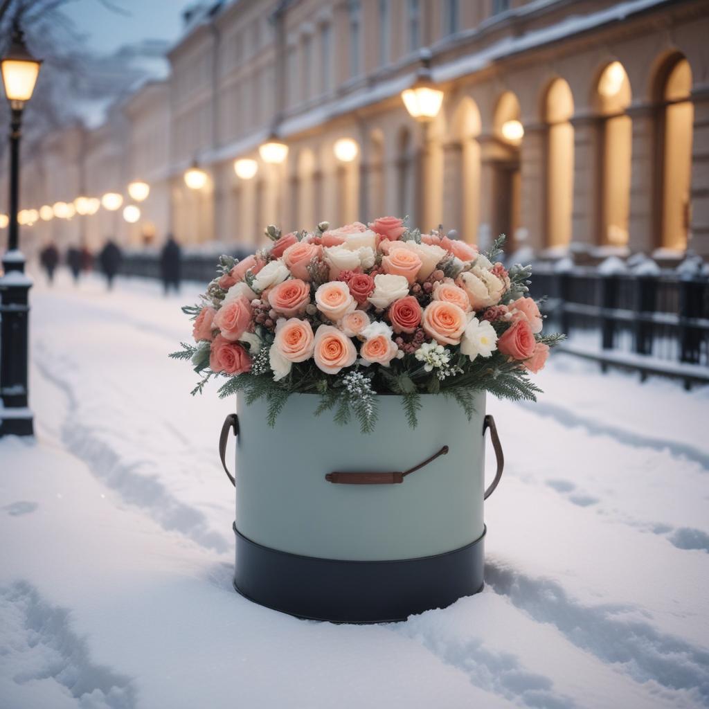 Купить букеты в шляпных коробках с доставкой по Москве