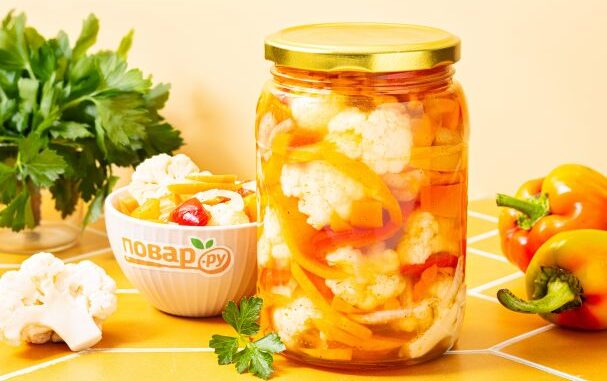 Салат из цветной капусты на зиму